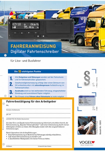 Fahreranweisung Digitaler Fahrtenschreiber