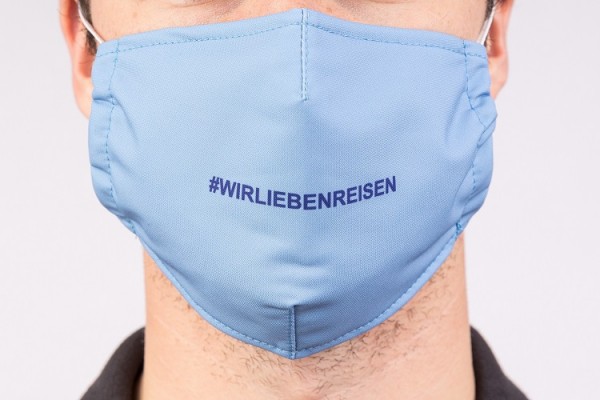Mund-Nase-Schutz "Reisen" # 3 / Gr. M